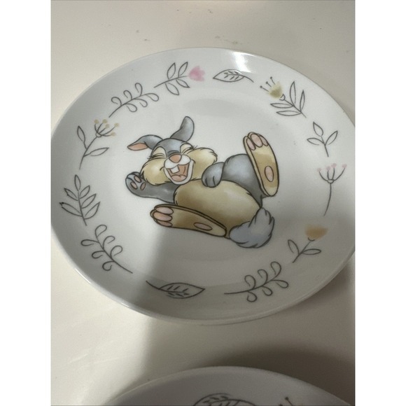 Set of 2 Assorted Bambi's Thumper 6" Porcelain Appetizer Snack Plates by Zrike‎ - Picture 3 of 5
